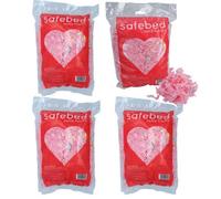 AB Tools 4Pk Small Animal Hamster Gerbils Safe Bed Paper Flakes Nesting - (Colour Varies)