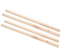 AB Tools 4Pk Wooden Bird Perch Canary Budgie Cockatiel Parrot Bird Cage Accessories 19"