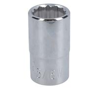 AB Tools 5/16 Ww Whitworth Bsw Shallow British Socket 12 Sided Bi-Hex 1/2In Drive