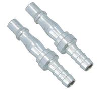 AB Tools 5/16In Bsp (7.9mm) Air Hose Barb Tail With Male Pcl Type Connector Fitting 2Pc