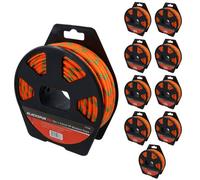AB Tools 5.5mm X 15 Metres Multi Purpose Polypropylene Braided Rope Camping Gardening 10Pk