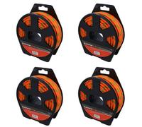 AB Tools 5.5mm X 15 Metres Multi Purpose Polypropylene Braided Rope Camping Gardening 4Pk