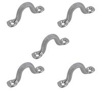 AB Tools 5 Pack 6mm Stainless Steel Wire Sheet Eye Tie Down Hook Strap 316 Marine Grade