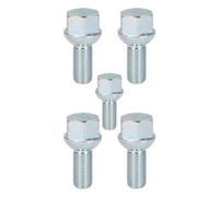 AB Tools 5 Pack M12 X 1.5 Trailer Wheel Spherical Bolt For Ifor Williams Indespension