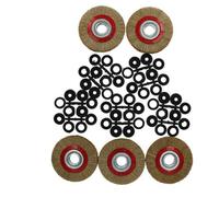 AB Tools 5 X 150mm Wire Wheels Brush Rust Paint Remover For 6" And 8" Bench Grinders