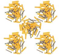 AB Tools 5 X 40mm Countersunk Screws And Wall Raw Plugs For Wood Concrete Brick 200Pc