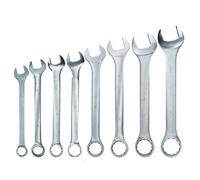 AB Tools 50mm - 85mm Metric Jumbo Combination Spanner Wrench Ring Open Ended 8Pc