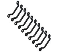 AB Tools 50mm Webbing Strap Bridge 10 Pack Securing Steel Staple Bracket Buckle
