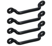 AB Tools 50mm Webbing Strap Bridge 4 Pack Securing Steel Staple Bracket Buckle