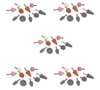 AB Tools 50Pc Assorted Mounted Abrasive Polishing Grinding Sanding Stones 6mm Shaft