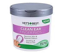 AB Tools 50PK Dog Pet Ear Cleaning Finger Pads Wipes Removes Wax Dog Hygiene
