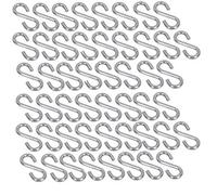 AB Tools 50Pk S Hook Hanging 3mm Stainless Steel Marine Grade Kitchen Pan Hanger Clothing