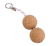 AB Tools 52mm Floating Cork Twin Ball Keyring Key Float Boat Fishing Sailing Buoyant Ring