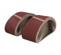AB Tools 533mm X 75mm Mixed Grit Abrasive Sanding Belts Power File Sander Belt 25 Pack