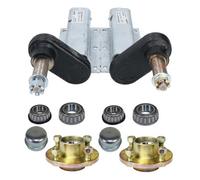 AB Tools 550Kg Galvanised Trailer Suspension Units & 100mm Pcd Hubs (Pair) Bearings