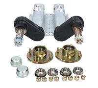 AB Tools 550kg Galvanised Trailer Suspension Units & 4" PCD Hubs (Pair) Bearings Knott