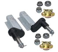 AB Tools 550Kg Trailer Suspension Units Extended Sub Axles With 100mm Pcd Hubs Pair