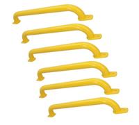 AB Tools 550mm Steel Safety Grab Pull Handle For Trailers Trucks Yellow Coated Finish 6Pc