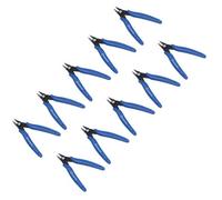 AB Tools 5In. Mini Precision Wire Cable Cutters Pliers Snips Shears Flush Angled Cut 10Pc