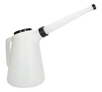 AB Tools 5L Plastic Measuring Jug & Flexible Spout Litre & Quarts Water Petrol Diesel