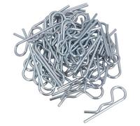 AB Tools 5mm R Hair Pin Clip Steel Retaining Clips Spring Steel Cotter Pin 105mm Long 50Pc