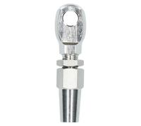 AB Tools 5mm Wire Cable Rope Eye Rigging Terminal Swageless Diy Fitting Stainless 316