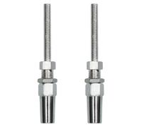 AB Tools 5mm Wire Cable Rope Rigging Stud Terminal Swageless Diy Fitting Stainless 2Pk