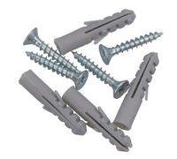 AB Tools 5mm X 30mm Pz2 Countersunk Wood Screws Fasteners With Raw Plugs 8Pc