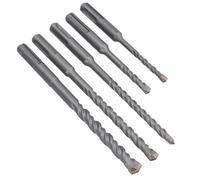 AB Tools 5Pc Sds Plus Masonry Drills With Tungsten Carbide Tips 5-10mm Stone Concrete