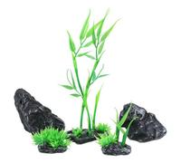 AB Tools 5Pc Small Natural Look Aquatic Aquarium Fish Tank Deco Nano Scrape Bamboo