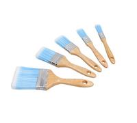 AB Tools 5Pc Synthetic Paint Painting Brush Set Decorating Brushes