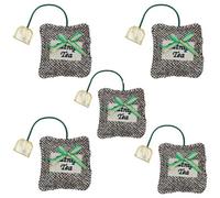 AB Tools 5Pk Cat Kitten Christmas Gift Time For Tea Cat Toy Festive Feline Fun Play Toy