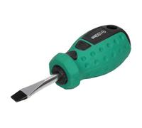 AB Tools 6.5mm X 38mm Slotted Flat Headed Screwdriver With Magnetic Tip Rubber Handle