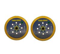 AB Tools 6" Dual Action Hook + Loop Da Orbital Backing Pad Sander Sanding 2 Pack