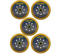 AB Tools 6" Dual Action Hook + Loop Da Orbital Backing Pad Sander Sanding 5 Pack