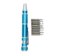 AB Tools 6 In 1 Precision Screwdriver Phillips Slotted Flathead Push Up Design Bit Set Sil249