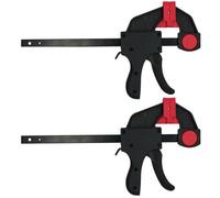 AB Tools 6" Quick Release Rapid Bar Clamp Holder Grip Spreader Speed Clamps 2 Pack