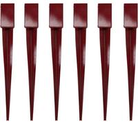 AB Tools 6 X Fence Post Holder Support With Drive Down Spike For Posts 75mm X 75mm