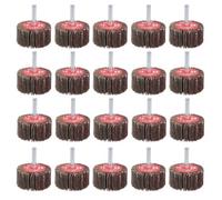 AB Tools 60 Grit 50mm Flap Wheel Disc Abrasive Sanding Pads For Drills 6mm Shank 20Pc