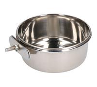 AB Tools 600Ml Stainless Steel Small Animals, Dogs, Birds Coop Cup With Bolt On Holder