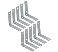 AB Tools 63.5mm (2.5In) Corner Brace Bracket Set L Shaped Mending Reinforcing Plate 10Pc