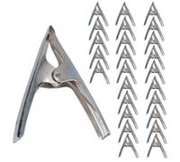 AB Tools 6In Metal Market Stall Clips Clamps Grips Holder Clasp 25 Pack