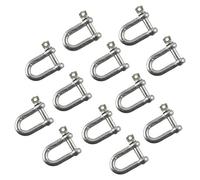 AB Tools 6mm Galvanised Dee Shackle Pack of 12 Shackles Chandlery DK01