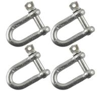 AB Tools 6mm Galvanised Dee Shackle Pack Of 4 Shackle Chandlery Dk01