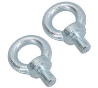 AB Tools 6mm Lifting Eyes Eyebolt Ring Zinc Plated 13mm Length 0.07 Ton Capacity 2Pc