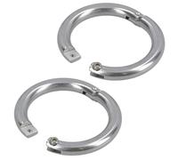 AB Tools 6mm Lockable Split Round Ring 2pk Shackle 316 Stainless Steel Splitring