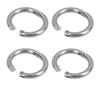AB Tools 6mm Lockable Split Round Ring 4pk Shackle 316 Stainless Steel Splitring
