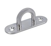 AB Tools 6mm Pad Eye Plate Tie Down Anchor Ring Stainless Steel A2