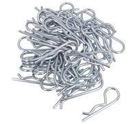 AB Tools 6mm R Hair Pin Clip Steel Retaining Clips Spring Steel Cotter Pin 115mm Long 50Pc