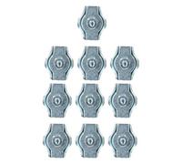 AB Tools 6mm Simplex Wire Rope / Cable Clamp Grips 10 Pack Zinc Plated